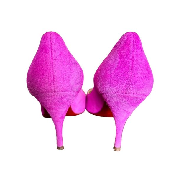 Christian Louboutin Fuchsia Heels with Sparkling Accents - Picture 13 of 16